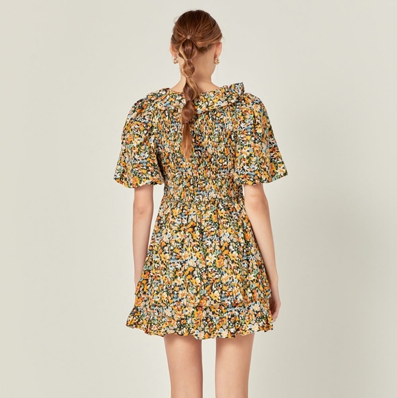 English Factory floral mini dress - Picture 3 of 5